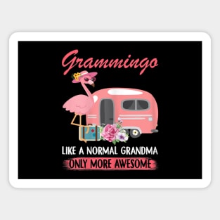 Womens Grammingo Like A Normal Grandma Only More Awesome Cute Magnet